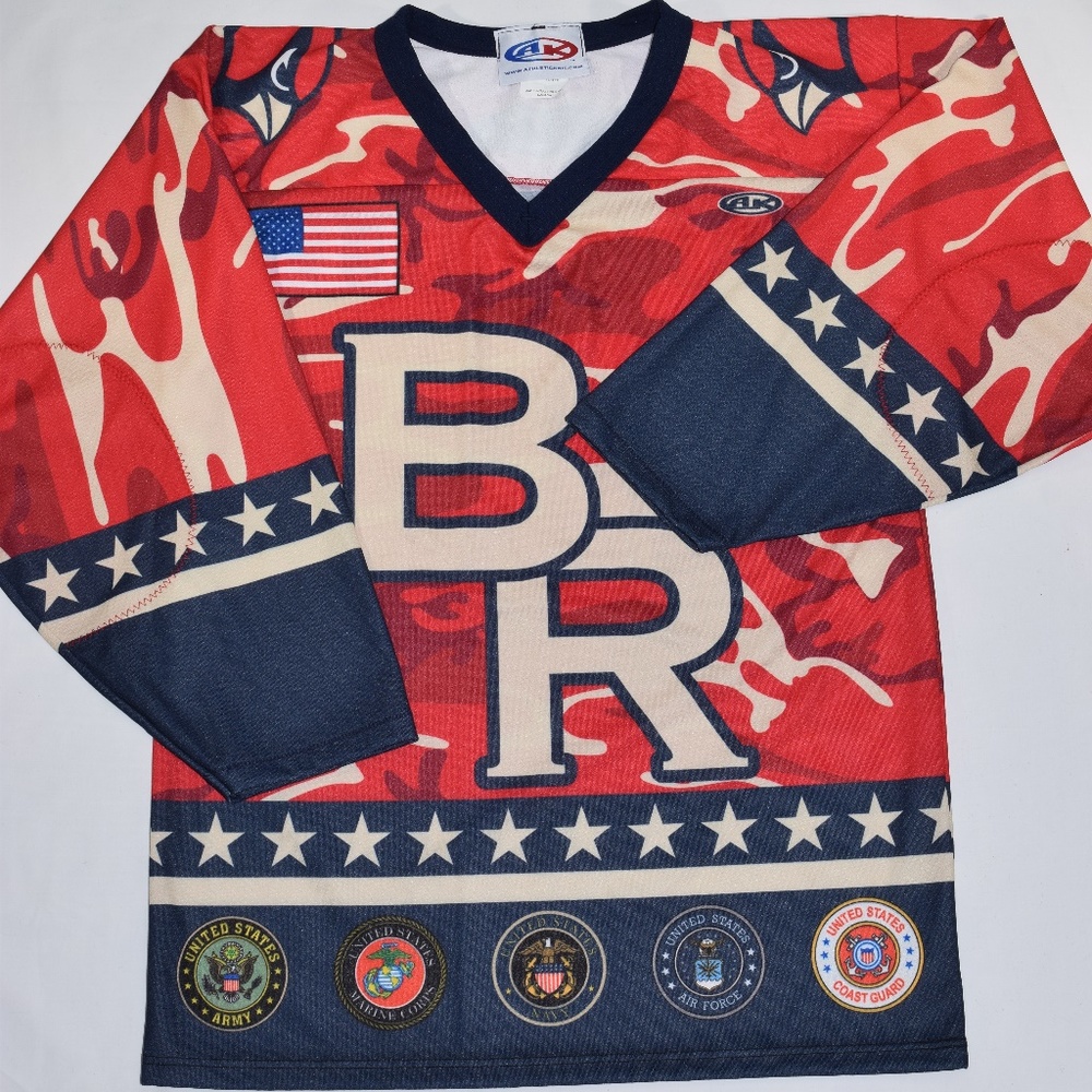 EUC‎ AK ARMED FORCES MILITARY HOCKEY JERSEY